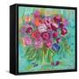 Pink Peonies-Farida Zaman-Framed Stretched Canvas