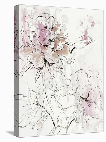 Pink Peony Blossom I-Asia Jensen-Stretched Canvas