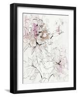 Pink Peony Blossom I-Asia Jensen-Framed Art Print