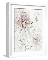 Pink Peony Blossom I-Asia Jensen-Framed Art Print