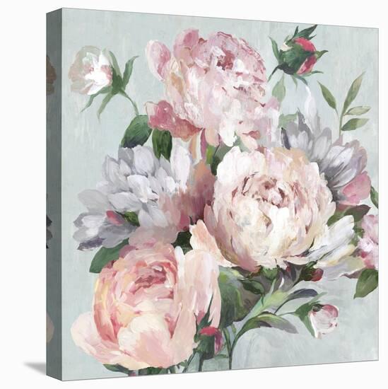 Pink Peony Garden-Asia Jensen-Stretched Canvas