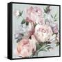 Pink Peony Garden-Asia Jensen-Framed Stretched Canvas