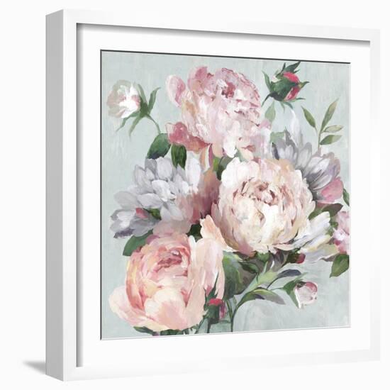 Pink Peony Garden-Asia Jensen-Framed Art Print