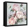 Pink Peony Garden-Asia Jensen-Framed Stretched Canvas