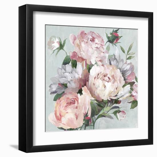 Pink Peony Garden-Asia Jensen-Framed Art Print