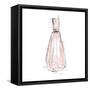 Pink Perfume Three-OnRei-Framed Stretched Canvas