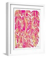 Pink Philodendron-Cat Coquillette-Framed Art Print