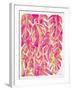 Pink Philodendron-Cat Coquillette-Framed Art Print