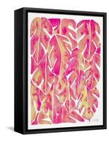 Pink Philodendron-Cat Coquillette-Framed Stretched Canvas