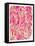 Pink Philodendron-Cat Coquillette-Framed Stretched Canvas