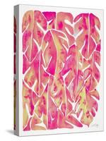 Pink Philodendron-Cat Coquillette-Stretched Canvas