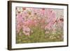 Pink Phlox and Poppies with a Butterfly-Linda Benton-Framed Giclee Print