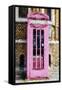 Pink Phone Booth - In the Style of Oil Painting-Philippe Hugonnard-Framed Stretched Canvas