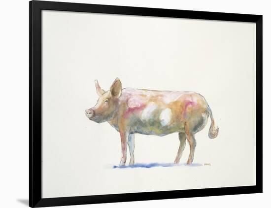 Pink Pig-Patti Mann-Framed Art Print
