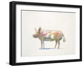 Pink Pig-Patti Mann-Framed Art Print