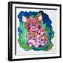 Pink Pig-Oxana Zaiko-Framed Giclee Print