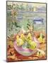 Pink Plate of Pears-Elizabeth Jane Lloyd-Mounted Giclee Print
