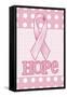 Pink Polka Dot Hope-Melinda Hipsher-Framed Stretched Canvas