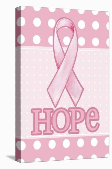 Pink Polka Dot Hope-Melinda Hipsher-Stretched Canvas