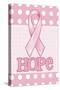 Pink Polka Dot Hope-Melinda Hipsher-Stretched Canvas