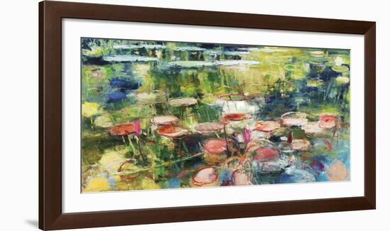 Pink Pond-Rosengarten-Framed Giclee Print