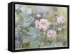 Pink Poppies with Bees-Rosalie Bullock-Framed Stretched Canvas