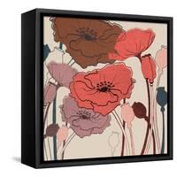 Pink Poppies-null-Framed Stretched Canvas