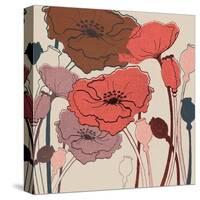 Pink Poppies-null-Stretched Canvas