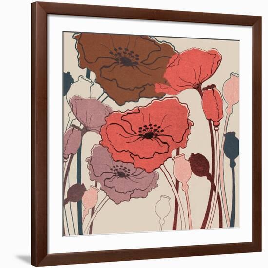 Pink Poppies-null-Framed Art Print