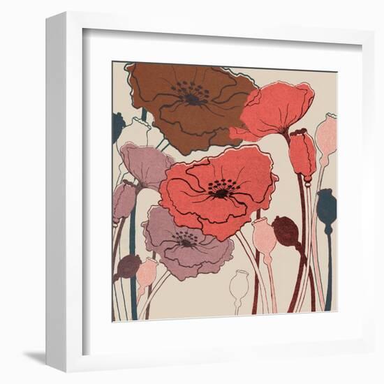 Pink Poppies-null-Framed Art Print