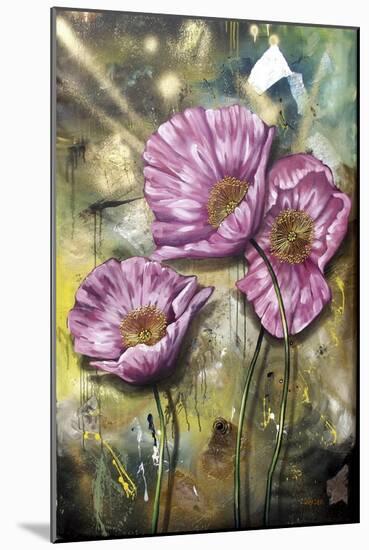 Pink Poppies-Cherie Roe Dirksen-Mounted Giclee Print