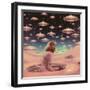 Pink Portal Princess Collage Art-Samantha Hearn-Framed Giclee Print