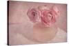 Pink Ranunculus Bouquet-Cora Niele-Stretched Canvas