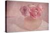 Pink Ranunculus Bouquet-Cora Niele-Stretched Canvas