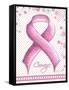 Pink Ribbon 2-Megan Duncanson-Framed Stretched Canvas