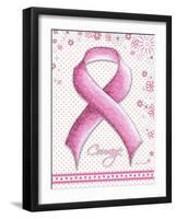 Pink Ribbon 2-Megan Duncanson-Framed Giclee Print