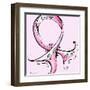 Pink Ribbon Breast Cancer-Megan Aroon Duncanson-Framed Art Print