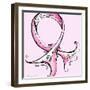 Pink Ribbon Breast Cancer-Megan Aroon Duncanson-Framed Art Print