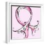 Pink Ribbon Breast Cancer-Megan Aroon Duncanson-Framed Art Print