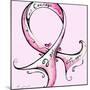 Pink Ribbon Breast Cancer-Megan Aroon Duncanson-Mounted Art Print