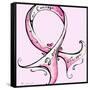 Pink Ribbon Breast Cancer-Megan Aroon Duncanson-Framed Stretched Canvas