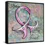 Pink Ribbon Hope-Megan Aroon Duncanson-Framed Stretched Canvas