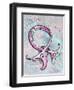 Pink Ribbon Hope-Megan Duncanson-Framed Giclee Print