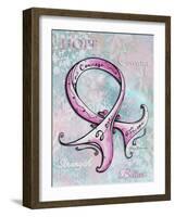 Pink Ribbon Hope-Megan Duncanson-Framed Giclee Print