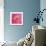 Pink Rose Abstract No 206-Shams Rasheed-Giclee Print displayed on a wall