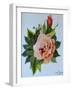 Pink Rose and Bud, 1986-Joan Thewsey-Framed Giclee Print