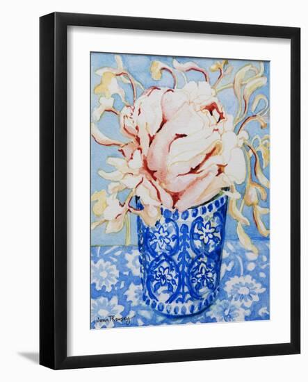 Pink Rose and Honeysuckle, 2000-Joan Thewsey-Framed Giclee Print