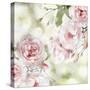 Pink Rose Garden I-Joanna Lane-Stretched Canvas