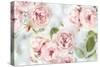 Pink Rose Garden III-Joanna Lane-Stretched Canvas