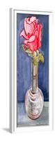 Pink Rose in a Bud Vase, 2000-Joan Thewsey-Framed Giclee Print